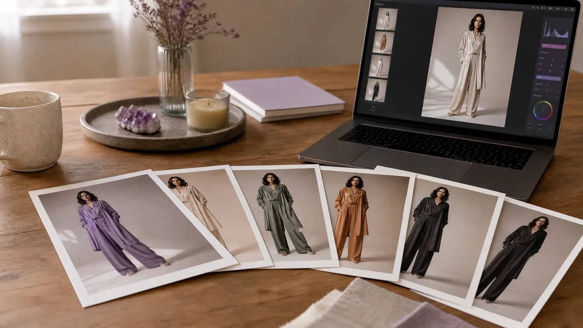 AI Image to Image Prompts for Fashion Photo Variations
